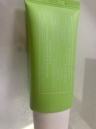 성분에디터 원더바스 카밍 캡슐 클리어 선 — 5점을 준 리뷰어가 2021년 7월 올린 사용 사진