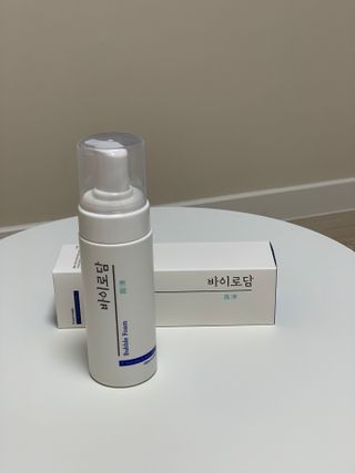 [바이로담] 저자극 약산성버블 폼 폼클렌징 150ml — 5점을 준 리뷰어가 2021년 3월 올린 사용 사진