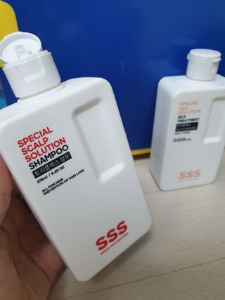 트리플에스 탈모 샴푸 275ml + 실크 트리트먼트 275ml — 5점을 준 리뷰어가 2021년 2월 올린 사용 사진