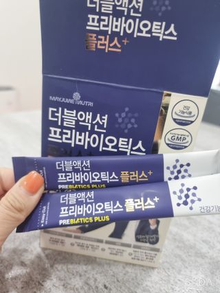 메이준뉴트리 더블액션 프리바이오틱스 플러스+ — 5점을 준 리뷰어가 2021년 7월 올린 사용 사진