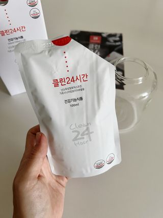 클린24시간 1BOX(5포) + 전용보틀(500ml) — 5점을 준 리뷰어가 2022년 9월 올린 사용 사진