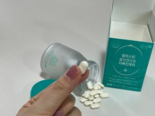 체인미 엘라스틴 콜라겐으로 이뻐진데이 500mg x 30정 — 5점을 준 리뷰어가 2021년 12월 올린 사용 사진