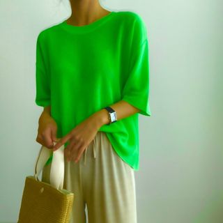 아르보노브라 아르보노 10color 데일리 반팔 노브라티 — 5점을 준 리뷰어가 2022년 5월 올린 사용 사진
