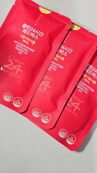 클린24시간 레드박스 1BOX(5포) + 전용보틀(500ml) — 4점을 준 리뷰어가 2024년 3월 올린 사용 사진