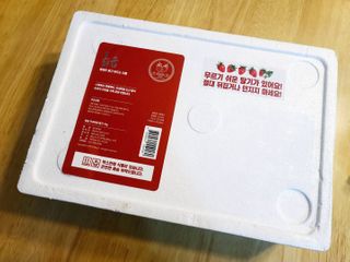 옳음 딸기 논산 설향 딸기 900g 산지직송 — 3점을 준 리뷰어가 2021년 1월 올린 사용 사진