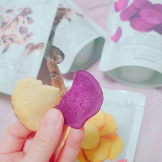 딜라이트 프로젝트 바삭한 원물칩 3종 고구마칩, 자색고구마칩, 느타리버섯칩 [총 6봉지] — 5점을 준 리뷰어가 2022년 3월 올린 사용 사진