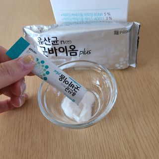 프리마인 유산균 국가지정연구소 선정, 살아있는 생유산균 200억 마리의 힘. 유산균n굿바이옴플러스 — 5점을 준 리뷰어가 2021년 9월 올린 사용 사진