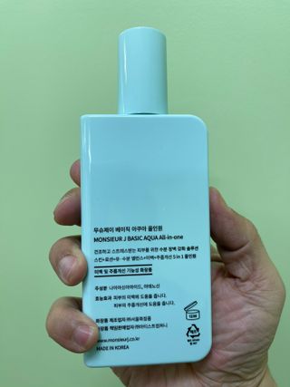 [정우성 올인원] 무슈제이 베이직 아쿠아 올인원 / 남자 화장품 브랜드 — 5점을 준 리뷰어가 2021년 3월 올린 사용 사진