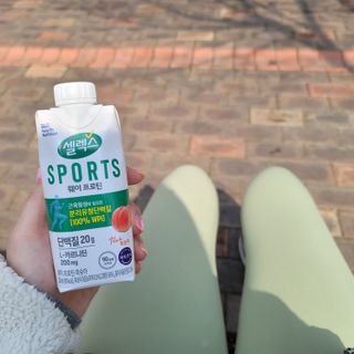 셀렉스스포츠 셀렉스 스포츠 웨이 프로틴 복숭아_ 330ml x 12팩 — 5점을 준 리뷰어가 2021년 3월 올린 사용 사진