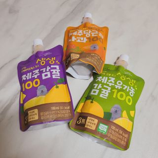 탐라원 건강 어린이 주스, 생생한 주스 3종 - 유기 감귤 주스, 당근과 사과 주스, 감귤 주스 — 5점을 준 리뷰어가 2021년 10월 올린 사용 사진