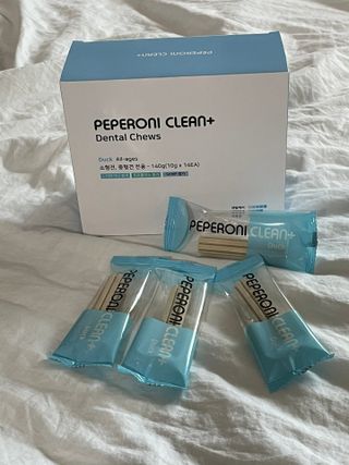 페페로니 클린플러스 덴탈오리껌 10g x 14p — 5점을 준 리뷰어가 2021년 7월 올린 사용 사진
