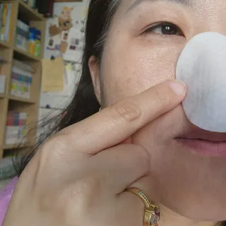 랑벨 비타 에너지 잡티 앰플 패드 65매 (투명하고 밝은 얼굴 광채패드) — 5점을 준 리뷰어가 2022년 6월 올린 사용 사진