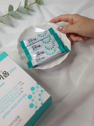 프리마인 유산균 국가지정연구소 선정, 살아있는 생유산균 200억 마리의 힘. 유산균n굿바이옴플러스 — 5점을 준 리뷰어가 2021년 11월 올린 사용 사진