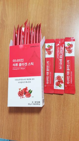 이너미인 석류 콜라겐 스틱 — 5점을 준 리뷰어가 2021년 1월 올린 사용 사진