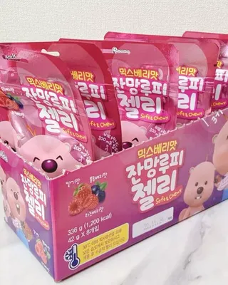 [팔도] 잔망루피젤리 믹스베리맛 42g 8개 — 5점을 준 리뷰어가 2022년 1월 올린 사용 사진