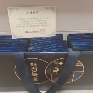 광동생활건강 [광동] 바르게 만든 녹용, 광동정녹청 30포. — 5점을 준 리뷰어가 2022년 6월 올린 사용 사진