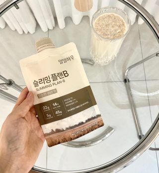 일일하우 슬리밍 플랜B 고소한 귀리맛, 진한 카카오맛 (체중조절식) — 5점을 준 리뷰어가 2023년 6월 올린 사용 사진