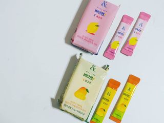 비타앤C 레몬맛, 망고맛 — 5점을 준 리뷰어가 2021년 4월 올린 사용 사진