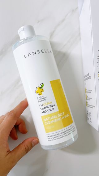 랑벨 내츄럴 딥 클렌징 워터 500ml — 5점을 준 리뷰어가 2022년 6월 올린 사용 사진
