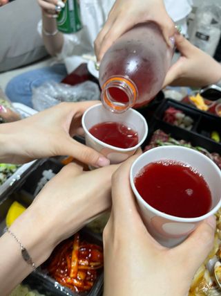 트롯전통식혜 트롯레드비트식혜 1리터 +500리터 — 5점을 준 리뷰어가 2021년 6월 올린 사용 사진