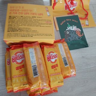 광동제약 [광동] 비타500데일리스틱 70포X2개 + 뚱랑이엽서 + 쇼핑백 증정 — 4점을 준 리뷰어가 2022년 1월 올린 사용 사진