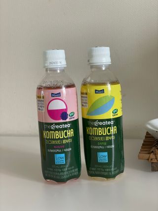 더그레잇티 콤부차 [매일유업] 더그레잇티 44kcal 콤부차 300ml *12개입 (오리지널 6개+베리리치 6개) — 5점을 준 리뷰어가 2023년 8월 올린 사용 사진
