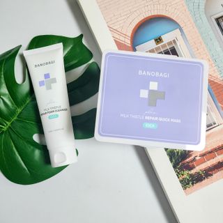 바노바기 코스메틱 바노바기 밀크씨슬 리페어 시카 폼 클렌저 플러스 120ml + 퀵 마스크 플러스 30매 — 5점을 준 리뷰어가 2023년 8월 올린 사용 사진
