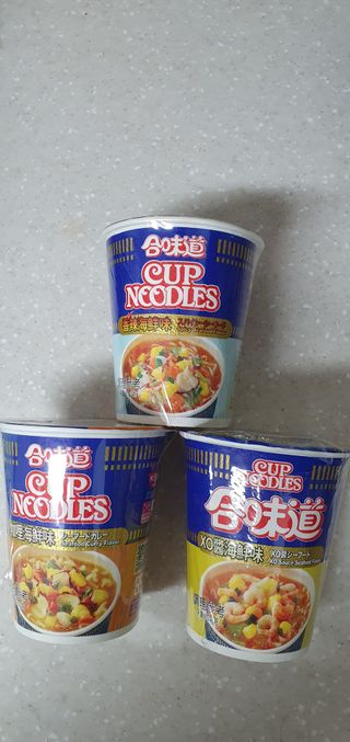 NISSIN 닛신 컵누들  4종 - 씨푸드오리지날, 씨푸드 스파이시, 씨푸드 커리, 씨푸드 XO소스 — 4.5점을 준 리뷰어가 2023년 1월 올린 사용 사진