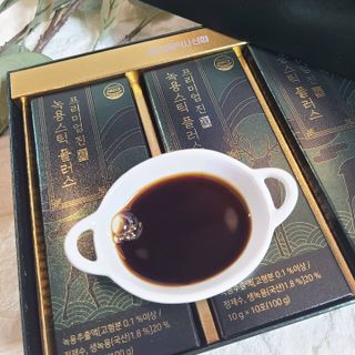서울약사신협_프리미엄 진 녹용스틱 플러스10g x 30포 — 5점을 준 리뷰어가 2021년 7월 올린 사용 사진