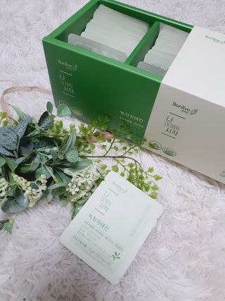 12월 15일 출시, 건강기능식품 브랜드 본리브 나 다운 시작 제품 3종 — 5점을 준 리뷰어가 2021년 2월 올린 사용 사진