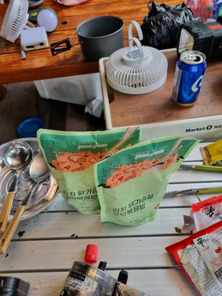 [푸딩팩토리] 요잇조잇 닭갈비 닭가슴살/김치 닭가슴살 곤약볶음밥 2종 (김치볶음밥 2개 닭갈비 볶음밥 1개) — 5점을 준 리뷰어가 2022년 7월 올린 사용 사진