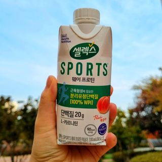 셀렉스스포츠 셀렉스 스포츠 웨이 프로틴 복숭아_ 330ml x 12팩 — 5점을 준 리뷰어가 2021년 11월 올린 사용 사진