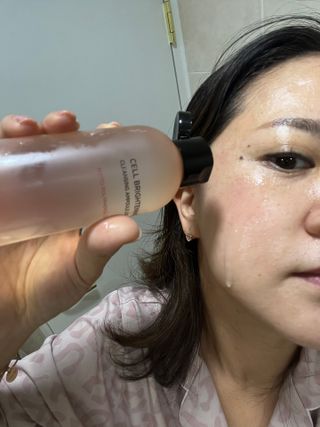 리엔케이 셀 브라이트닝 클렌징 앰플 리퀴드 — 5점을 준 리뷰어가 2023년 10월 올린 사용 사진