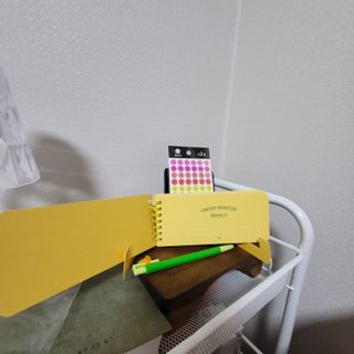 리훈 언더모니터 위클리 플래너 + 다정한 스티커 8mm 원형 칼라 얼굴 표정 1장 — 5점을 준 리뷰어가 2022년 3월 올린 사용 사진