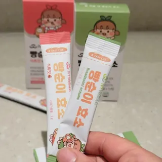 아이비웰니스 빵순이 효소 키위맛 7포 + 석류맛 7포 (총 14포, 2주분) — 5점을 준 리뷰어가 2022년 10월 올린 사용 사진