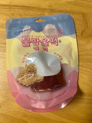 (주) 피치코리아 물방울떡젤리 X 2개입 — 5점을 준 리뷰어가 2022년 11월 올린 사용 사진