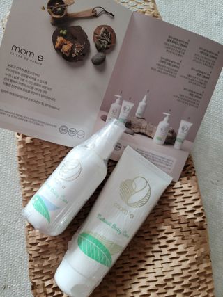 mom e 맘이 내추럴 베이비 케어 크림+바디오일 — 4.5점을 준 리뷰어가 2021년 1월 올린 사용 사진