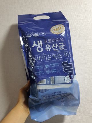 서울약사신협_프로바이오 생유산균 2.5g 160포 — 5점을 준 리뷰어가 2021년 7월 올린 사용 사진