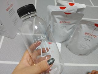 클린24시간 1BOX(5포) + 전용보틀(500ml) — 5점을 준 리뷰어가 2022년 12월 올린 사용 사진