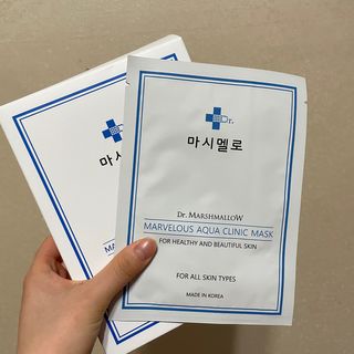 닥터마시멜로 닥터마스멜로 마블러스 아쿠아 클리닉 마스크 — 5점을 준 리뷰어가 2021년 3월 올린 사용 사진