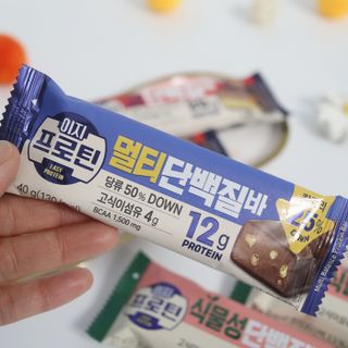 이지프로틴바 3종x각 2ea (고단백질바, 멀티단백질바, 식물성단백질바) — 5점을 준 리뷰어가 2024년 3월 올린 사용 사진