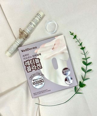 [올리브영] 웰더마 프리미엄 레티놀 콜라겐 리프팅 리스토어 피팅마스크 4매 — 5점을 준 리뷰어가 2025년 7월 올린 사용 사진
