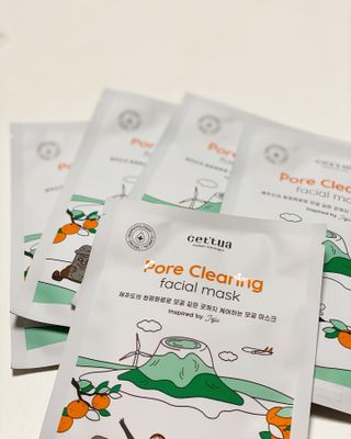 세뚜아(Cettua) [세뚜아] 포어 클리어링 마스크 Cettua Pore Clearing facial mask 5매 — 5점을 준 리뷰어가 2024년 3월 올린 사용 사진