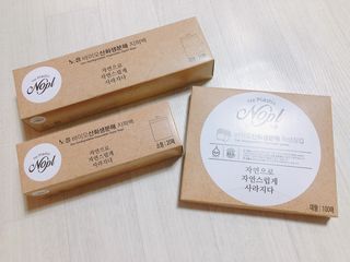 노플(NOPL) 노플 친환경 바이오 산화 생분해  항균 일회용 위생 비닐장갑 100매 + 지퍼백 소형, 대형 — 5점을 준 리뷰어가 2021년 9월 올린 사용 사진