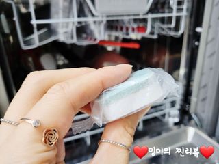 fit (핏) 독일 친환경 식기세척기 세제 FIT 올인원 22개입 — 5점을 준 리뷰어가 2021년 9월 올린 사용 사진