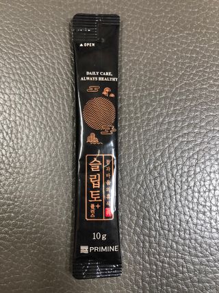프리마인 자체 기업부설 연구소에서 찾아낸 건강한 수면의 비밀.  슬립토 플러스 30포 — 5점을 준 리뷰어가 2021년 11월 올린 사용 사진