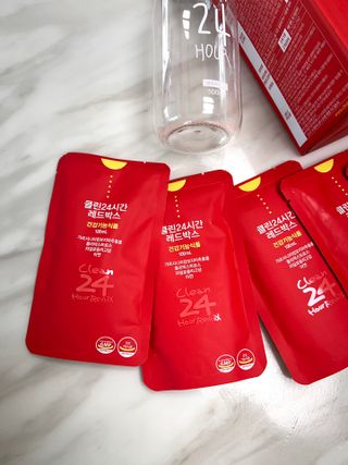 클린24시간 레드박스 1BOX(5포) + 전용보틀(500ml) — 5점을 준 리뷰어가 2024년 3월 올린 사용 사진