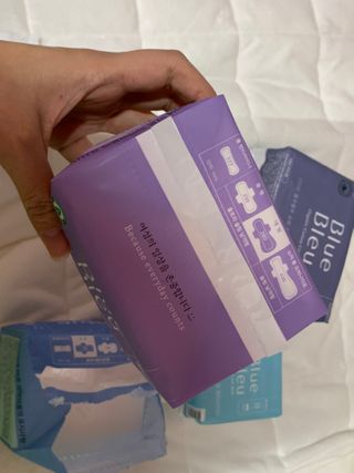 블루블루 유기농 순면 커버 생리대 — 5점을 준 리뷰어가 2021년 1월 올린 사용 사진