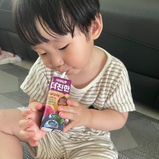 [롯데칠성] 야채듬뿍 더'진한 [롯데칠성] 야채는 이제 COLORFULL! 야채듬뿍  더 진한 레드 4개 +퍼플 4개 (총 8개) — 5점을 준 리뷰어가 2023년 6월 올린 사용 사진