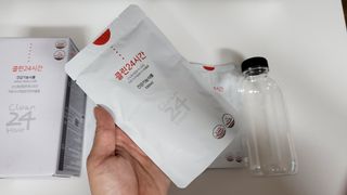 클린24시간 1BOX(5포) + 전용보틀(500ml) — 4점을 준 리뷰어가 2022년 10월 올린 사용 사진